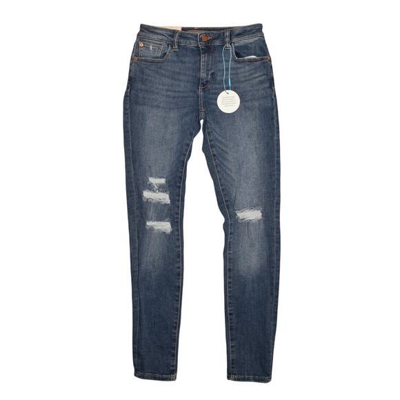 DL1961 NEW $69 DL Performance Distressed Chloe Stretch Skinny Jean Girl's 14 - Picture 1 of 4